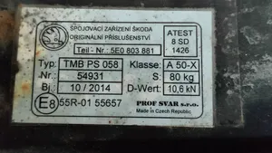 Skoda Octavia Mk3 (5E) Odpinany hak holowniczy 5E0803881