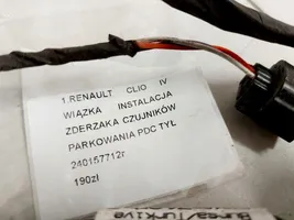 Renault Clio IV Wiązka przewodów czujnika parkowania PDC 240157712R