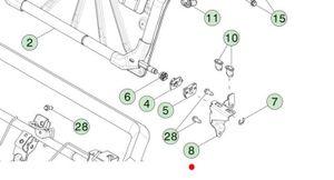 Tesla Model S Istuimen selkänojan lukituksen vastakappale 101681600A