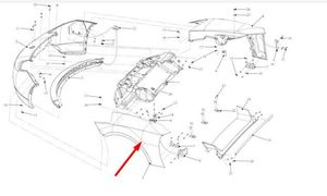 Tesla Roadster (1st Gen) Parafango 6002856