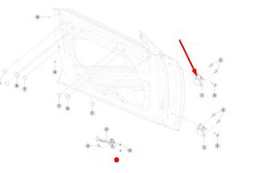 Tesla Model Y Charnière supérieure de porte avant 162607600B