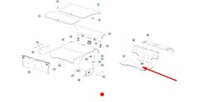 Tesla Model X Rivestimento superiore del portellone posteriore/bagagliaio 108402300A