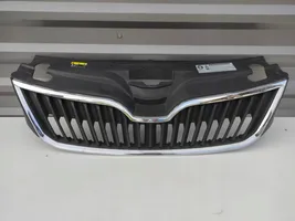 Skoda Rapid (NH) Grille calandre supérieure de pare-chocs avant 5JA853668