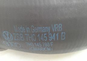 Volkswagen Transporter - Caravelle T5 Tube d'admission de tuyau de refroidisseur intermédiaire 7H0145941B