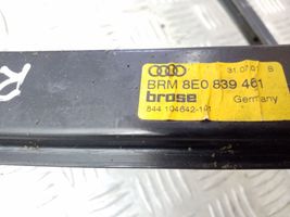 Audi A4 S4 B6 8E 8H Mechanizm podnoszenia szyby tylnej bez silnika 8E0839461