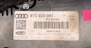 Audi A5 Sportback 8TA Compteur de vitesse tableau de bord 8T0920983