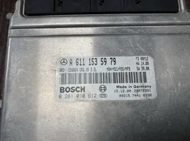 Mercedes-Benz Sprinter W901 W902 W903 W904 Calculateur moteur ECU A6111535979