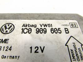 Volkswagen PASSAT B5.5 Turvatyynyn ohjainlaite/moduuli 1C0909605B