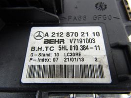 Mercedes-Benz E W212 Lämpöpuhaltimen tuulettimen rele 