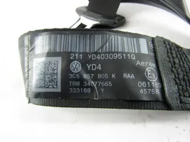 Volkswagen PASSAT B7 Rear seatbelt 