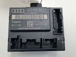 Audi A6 S6 C6 4F Unité de commande module de porte 4F0959793E