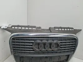 Audi A6 S6 C6 4F Grille calandre supérieure de pare-chocs avant 