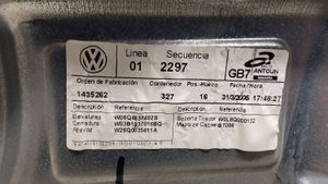 Volkswagen Polo IV 9N3 Meccanismo di sollevamento del finestrino anteriore senza motorino 1435262