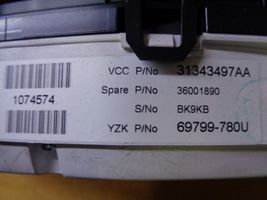 Volvo V60 Tachimetro (quadro strumenti) 31343497AA