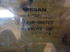 Nissan Note (E12) Pagrindinis galinių durų stiklas 43R006723