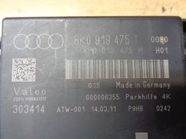 Audi A4 S4 B8 8K Pysäköintitutkan (PCD) ohjainlaite/moduuli 8K0919475T
