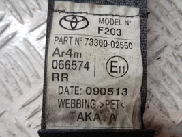 Toyota Auris E180 Takaistuimen turvavyö 7336002550