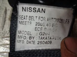 Nissan Qashqai+2 Keskipaikan turvavyö (takaistuin) 88854EY10A
