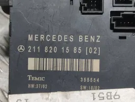 Mercedes-Benz E W211 Sterownik / Moduł drzwi 2118201585