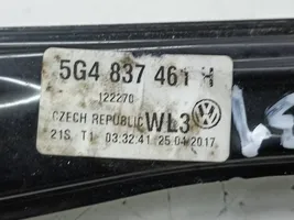 Volkswagen Golf VII Podnośnik szyby drzwi z silniczkiem 5G4837461H