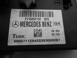 Mercedes-Benz E W211 Muut ohjainlaitteet/moduulit 2115452132