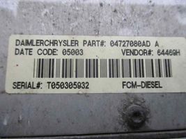 Chrysler Grand Voyager IV Module de fusibles 0472755080AD