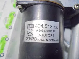 Mercedes-Benz CLK A209 C209 Tringlerie et moteur d'essuie-glace avant A2038200342
