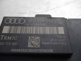 Audi A6 Allroad C6 Oven keskuslukituksen ohjausyksikön moduuli 4F0959794E