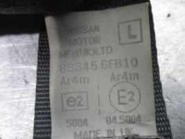 Nissan Micra Pas bezpieczeństwa fotela tylnego 888456F810