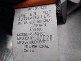 Chevrolet Epica Pas bezpieczeństwa fotela tylnego środkowego 96499920