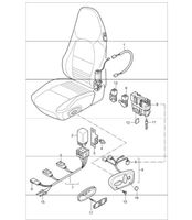 Porsche Boxster 986 Sedile anteriore del passeggero R1172884