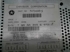 Chrysler Grand Voyager II Radio/CD/DVD/GPS-pääyksikkö P4704345G