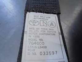 Lexus LS UCF20 Cintura di sicurezza posteriore 7G4600