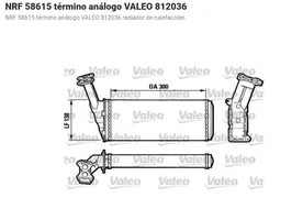 Citroen BX Radiatore riscaldamento abitacolo 812036