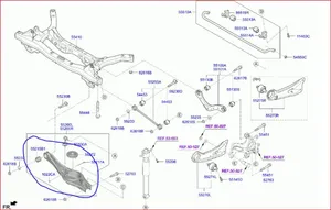 Hyundai i30 Braccio di controllo sospensione posteriore 55210K9600