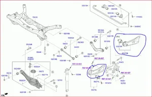 Hyundai i30 Braccio di controllo sospensione posteriore 55280S0000