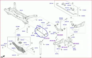 Hyundai i30 Braccio di controllo sospensione posteriore 55250K9BA0