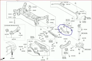 KIA Optima Braccio di controllo sospensione posteriore 55120C3000