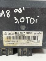Audi A8 S8 D3 4E Tow bar trailer control unit/module 4E0910383B