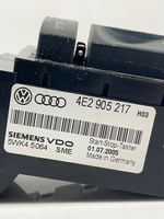 Audi A8 S8 D3 4E Interruttore a pulsante start e stop motore 4E2905217