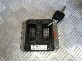 Opel Zafira A Kit centralina motore ECU e serratura 09117394