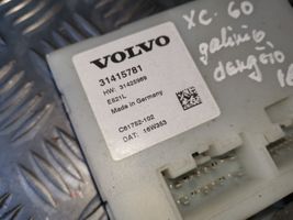 Volvo XC60 Takaluukun/tavaratilan ohjainlaite/moduuli 31415781