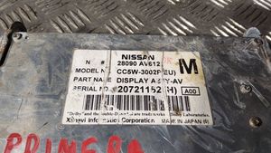 Nissan Primera Monitori/näyttö/pieni näyttö 28090AV612