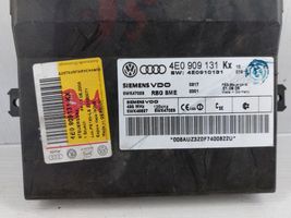 Audi A8 S8 D5 Moduł / Sterownik systemu uruchamiania bezkluczykowego 4E0909131KX