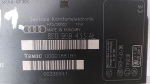 Audi A4 S4 B6 8E 8H Moduł / Sterownik komfortu 8E0959433AE