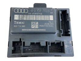 Audi A6 S6 C6 4F Unité de commande module de porte 4F0959792B