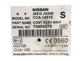 Nissan Qashqai Navigaatioyksikkö CD/DVD-soitin 25915JG40B