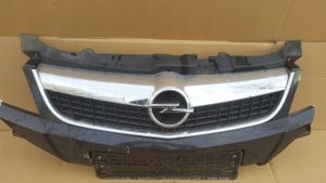 Opel Vectra C Front bumper upper radiator grill 13260028