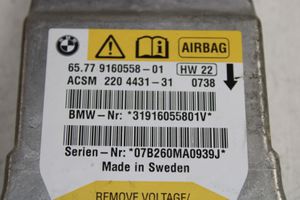 BMW 5 E60 E61 Sterownik / Moduł Airbag 9160558