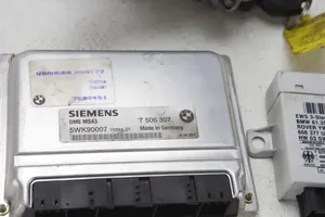 BMW X5 E53 Komputer / Sterownik ECU i komplet kluczy 7506307